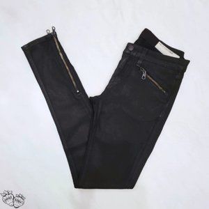 Rag & Bone Coated Black Skinny Jeans ✮⋆˙